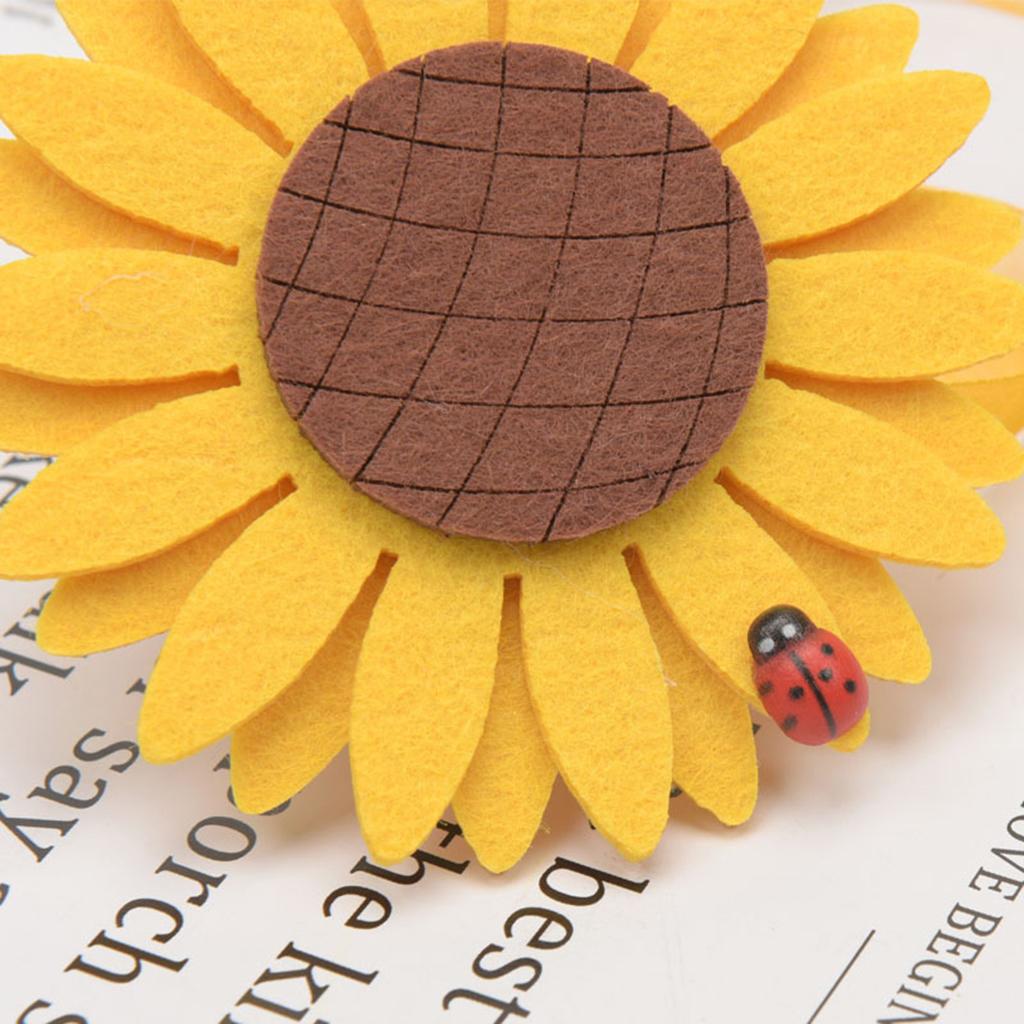 2pcs Curtain Tie Backs Sunflower Magnetic Curtain Tiebacks Clips Magnet Style