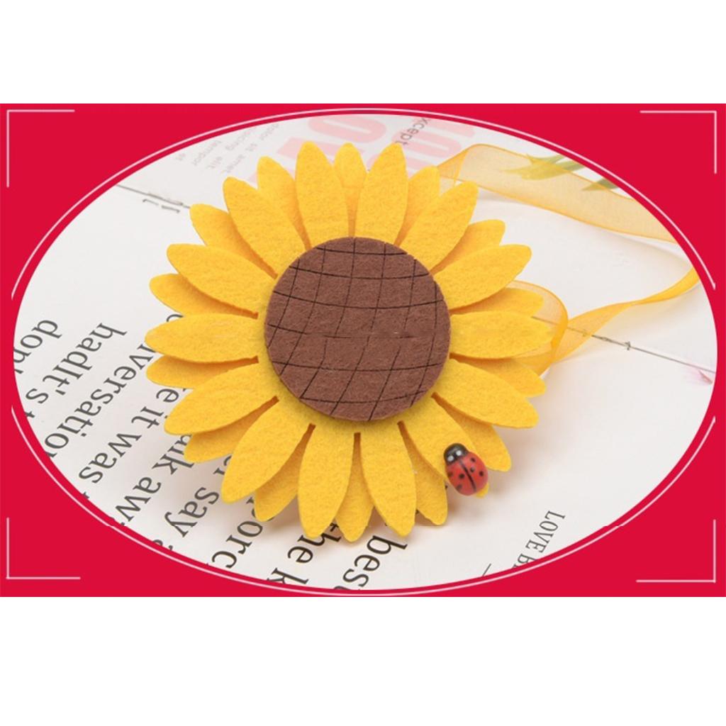 2pcs Curtain Tie Backs Sunflower Magnetic Curtain Tiebacks Clips Magnet Style