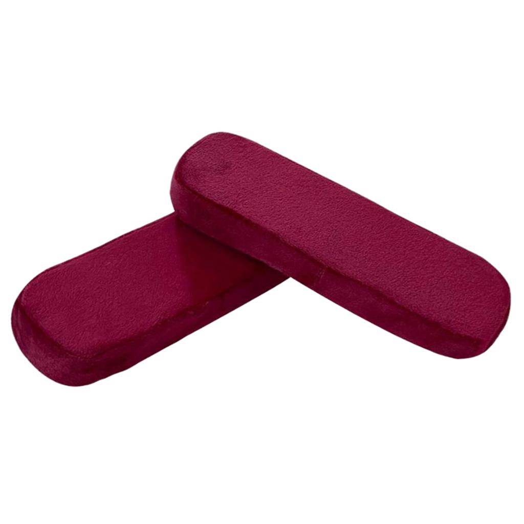 Comfort Office Chair Armrest Pads Extra Thick Cover Cushions Support Forearm wine red