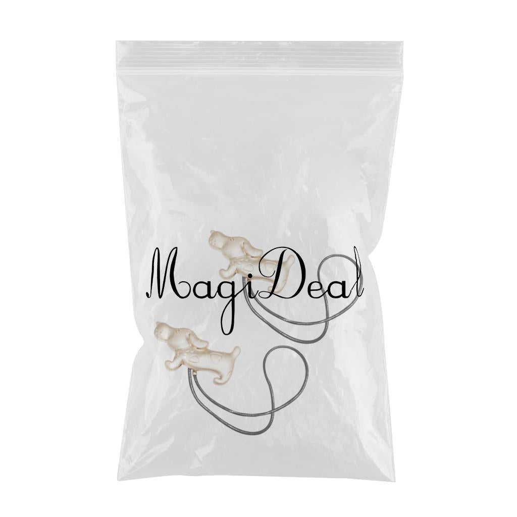Magnetic Curtain Tie Backs Holdbacks Buckle Curtain Clips Rope Strap Gold