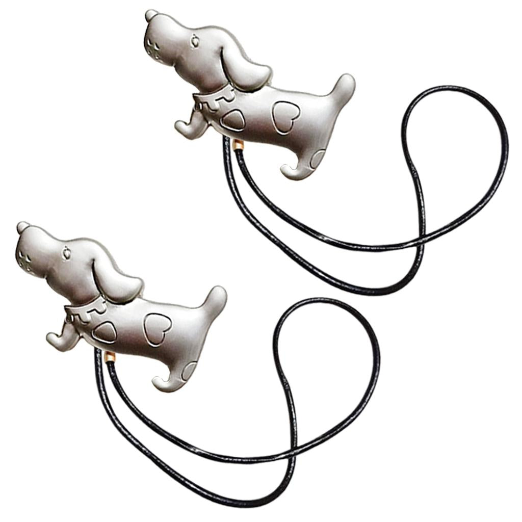 Magnetic Curtain Tie Backs Holdbacks Buckle Curtain Clips Rope Strap Silver