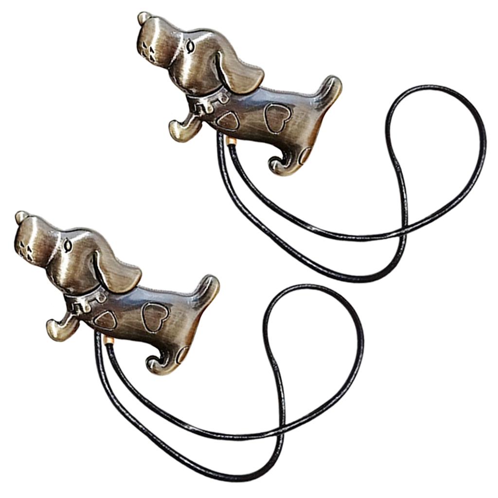 Magnetic Curtain Tie Backs Holdbacks Buckle Curtain Clips Rope Strap Bronze