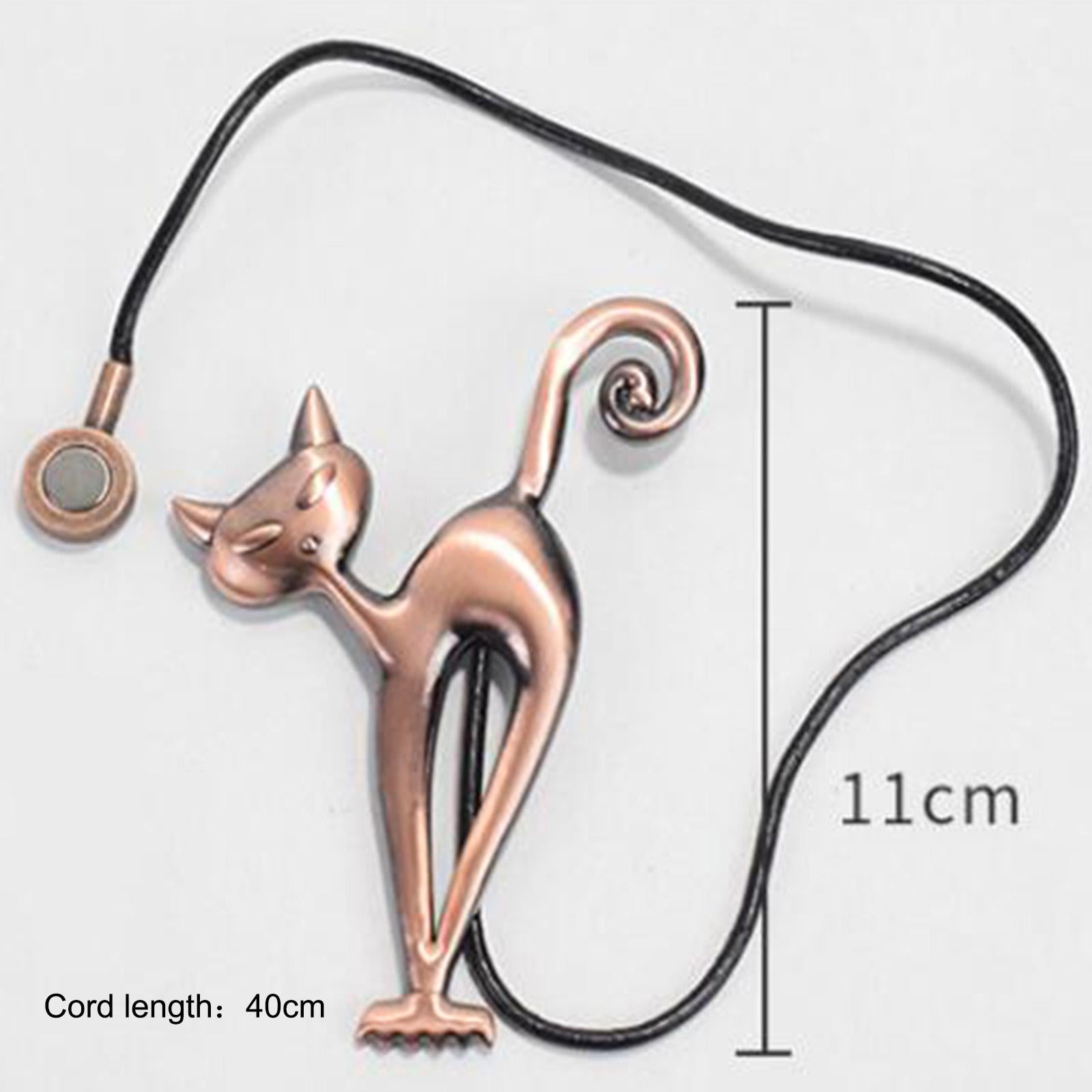 1Pairs Cat Curtain Tiebacks Magnetic Drape Holders Holdbacks Red Copper