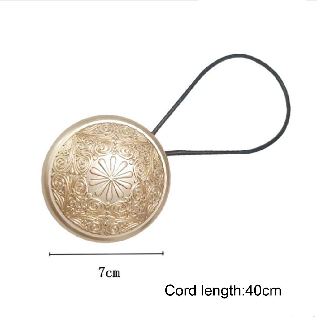 2pcs Magnetic Window Curtain Tiebacks Drape Buckle Holder Antique Bronze