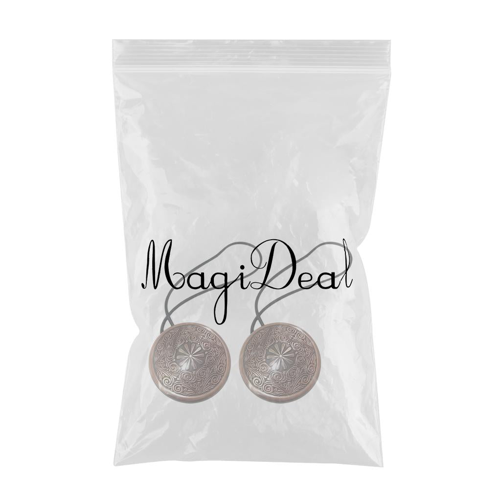 2pcs Magnetic Window Curtain Tiebacks Drape Buckle Holder Antique Copper