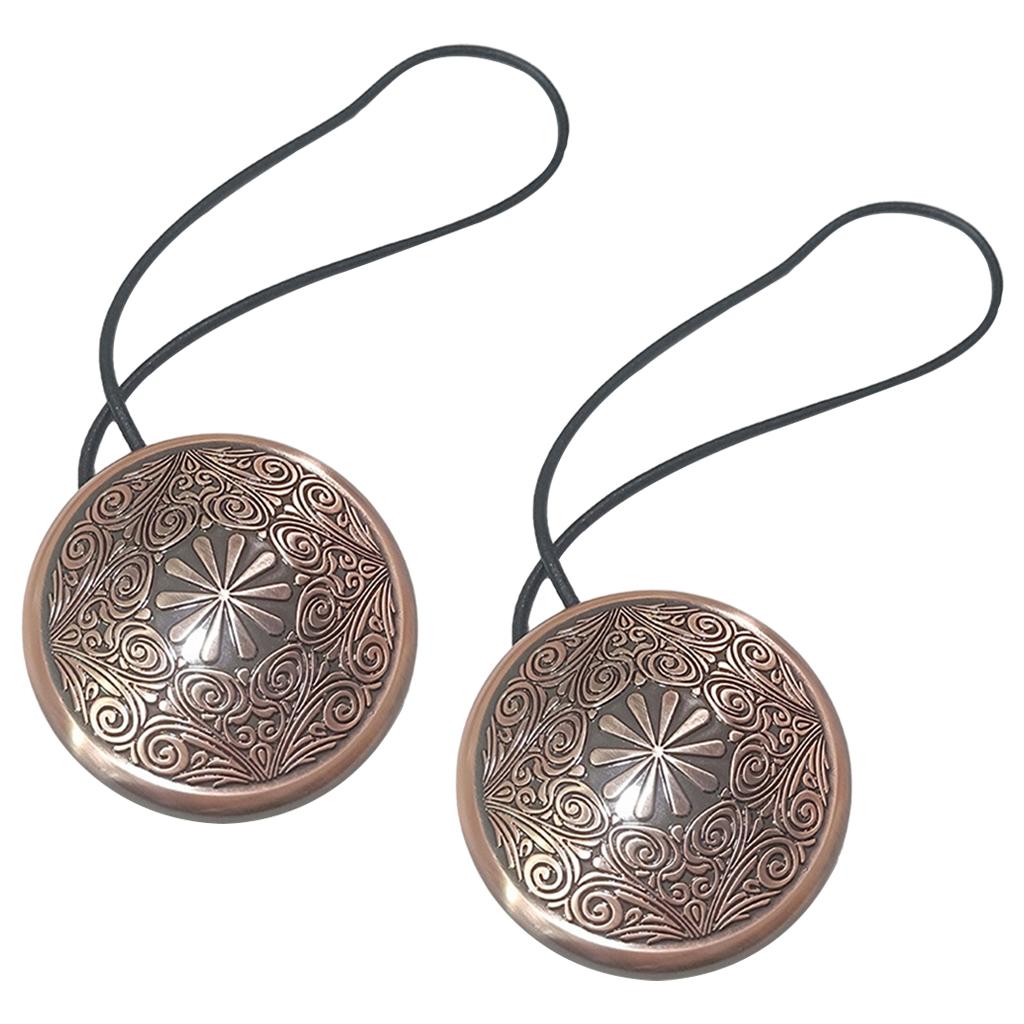 2pcs Magnetic Window Curtain Tiebacks Drape Buckle Holder Antique Copper