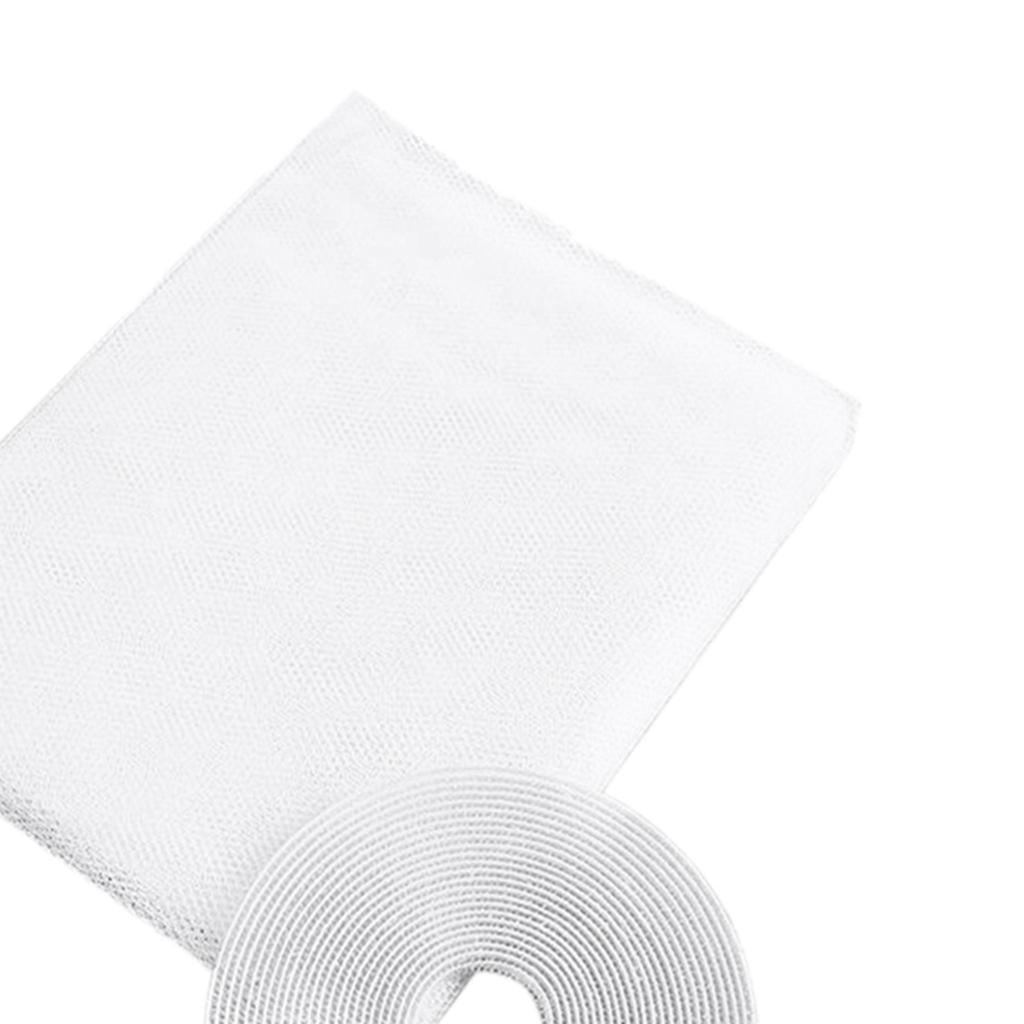 Window Fly Screen Mosquito Net Shield for Windows DIY Size White 1.5x2.0m