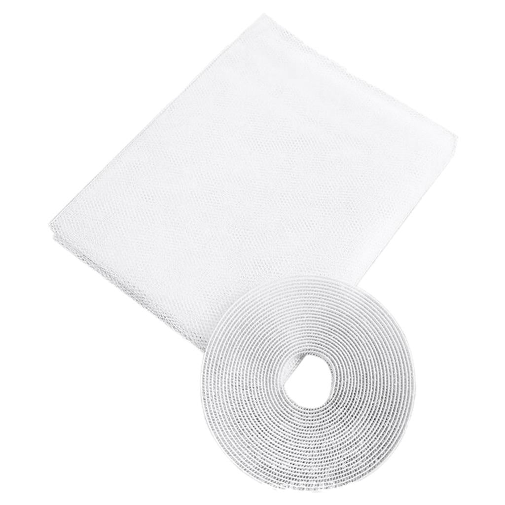 Window Fly Screen Mosquito Net Shield for Windows DIY Size White 1.5x2.0m