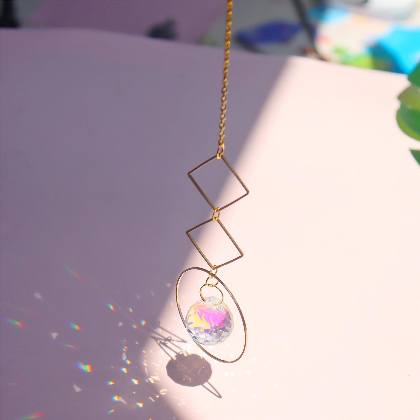 Crystal Suncatcher Rainbow Maker Yard Patio Window Hanging Decor Sun Catcher style 2