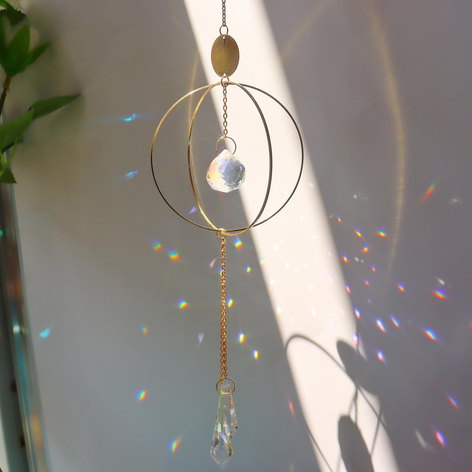 Crystal Suncatcher Rainbow Maker Yard Patio Window Hanging Decor Sun Catcher style 5