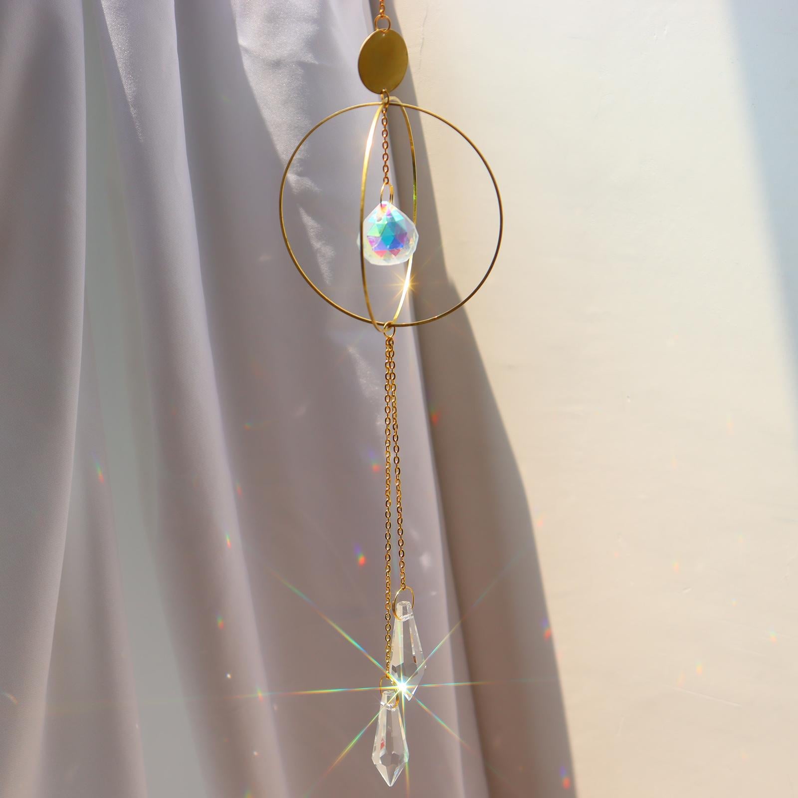 Crystal Suncatcher Rainbow Maker Yard Patio Window Hanging Decor Sun Catcher style 5