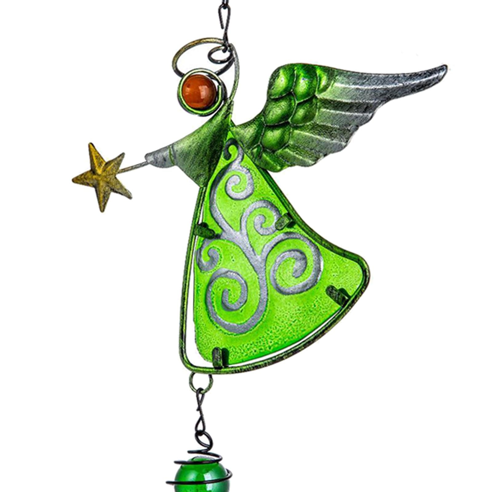 Crystal Suncatcher Rainbow Maker Angel Garden Window Pendant Car Patio Gifts green