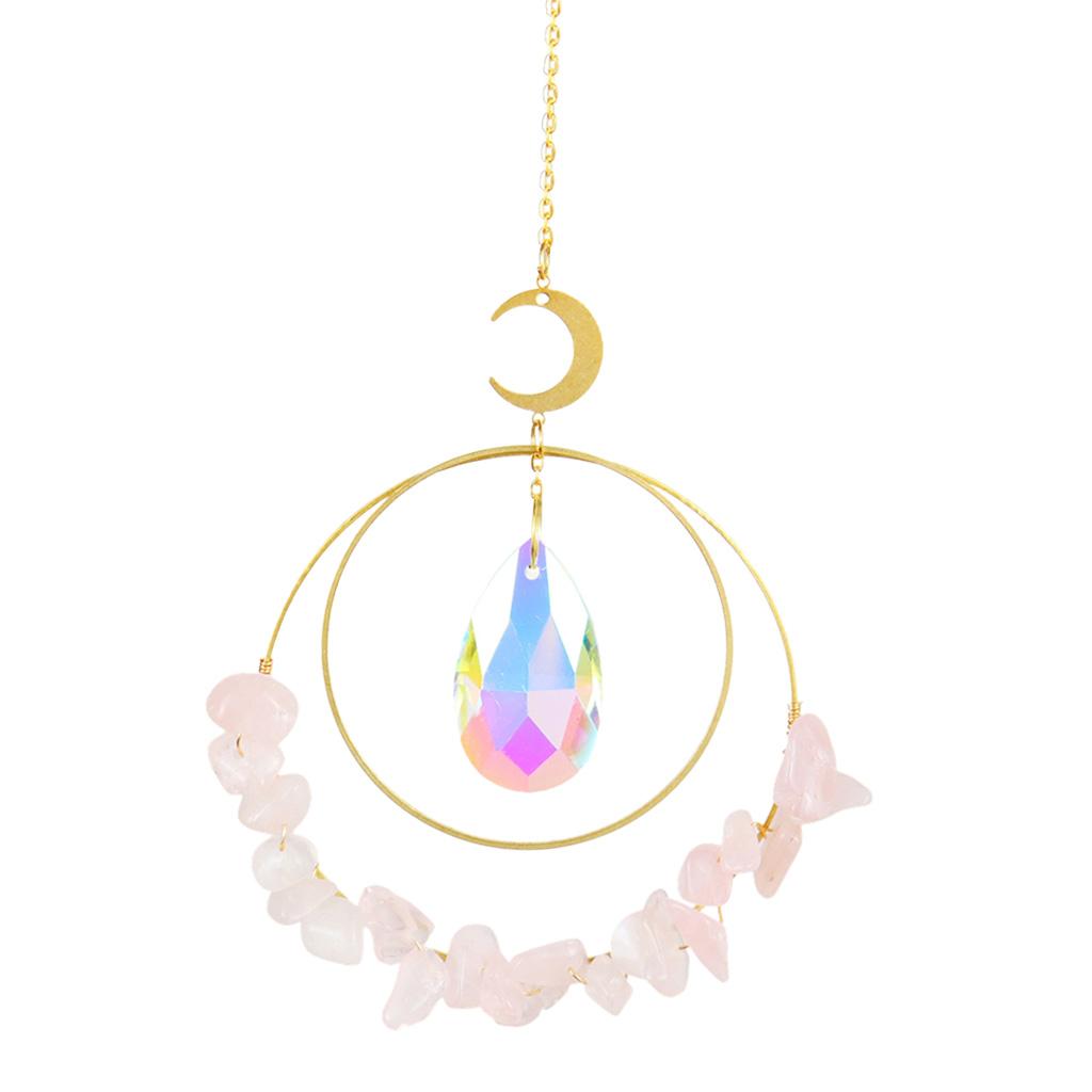 Rainbow Sun Catcher Hanging Crystal Suncatcher Window Decor Pink Crystal