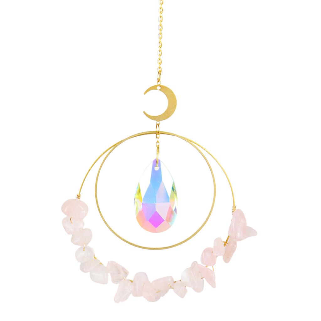 Rainbow Sun Catcher Hanging Crystal Suncatcher Window Decor Pink Crystal