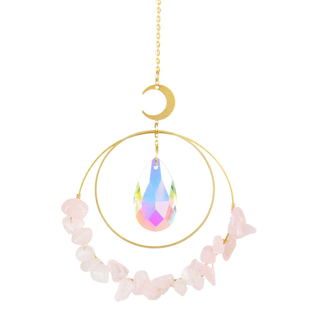 Rainbow Sun Catcher Hanging Crystal Suncatcher Window Decor Pink Crystal