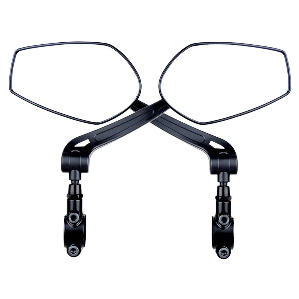 Handlebar Bike Mirror Wide Range Mountain Bike Reflector Rearview Mirror left and right