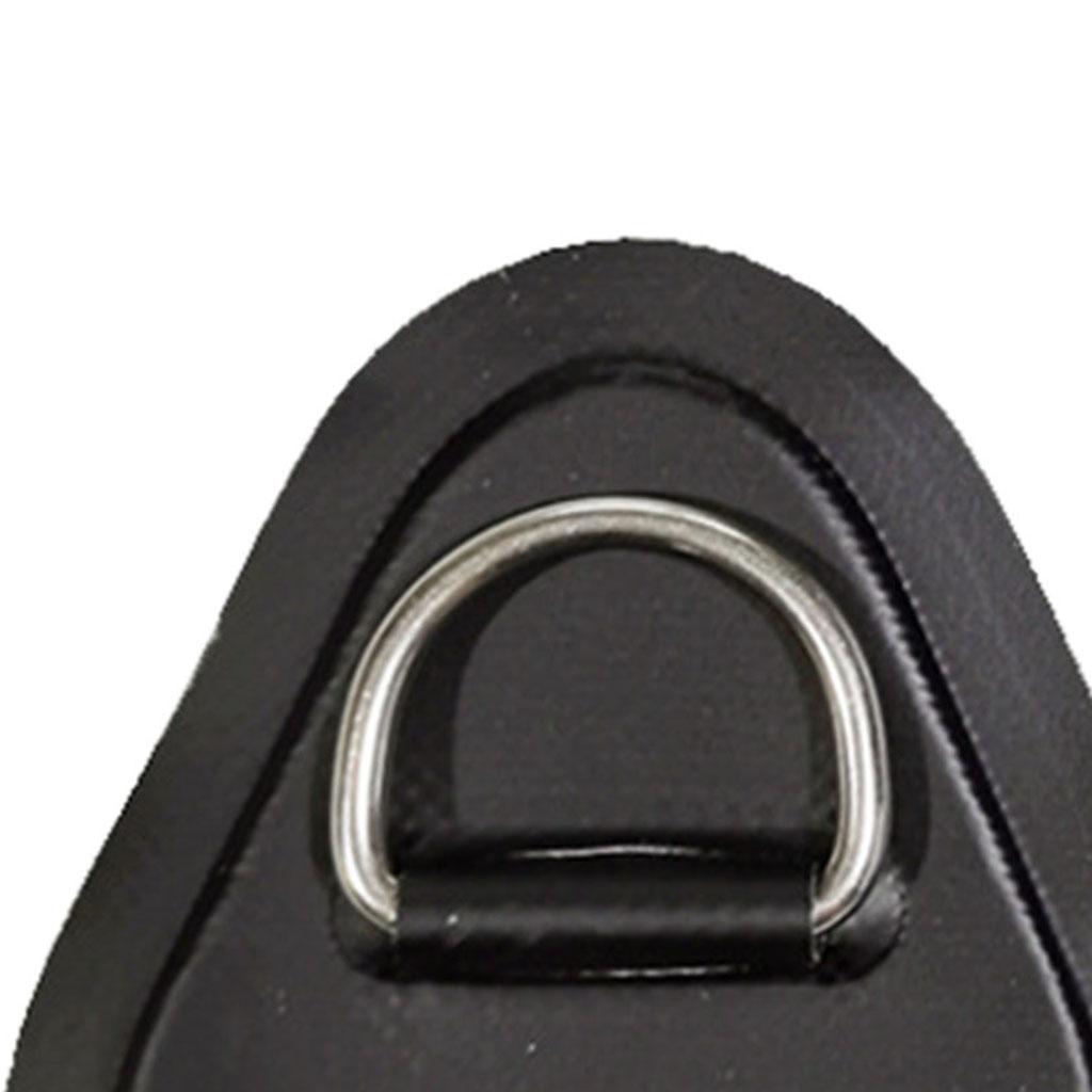6 pack Stainless Steel Kayak D-Ring Buckle D-Ring Patch For Surfboard Raft