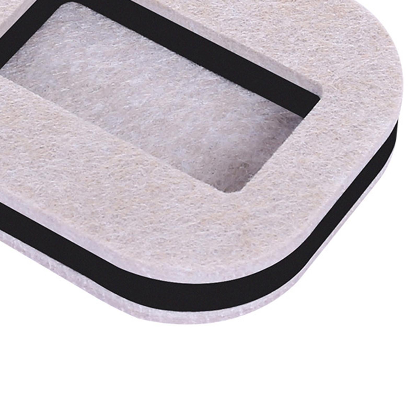 5x Furniture Cups Bed Stoppers Furniture Wheel Stoppers  Felt White Black