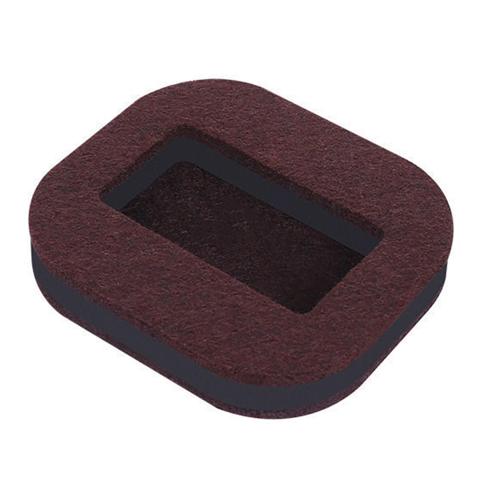 5x Furniture Cups Bed Stoppers Furniture Wheel Stoppers  Felt Brown