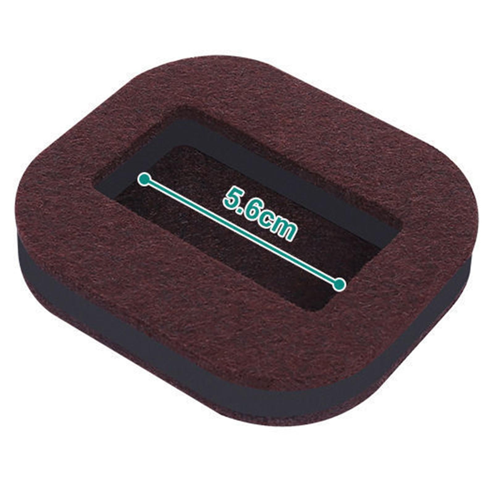 5x Furniture Cups Bed Stoppers Furniture Wheel Stoppers  Felt Brown