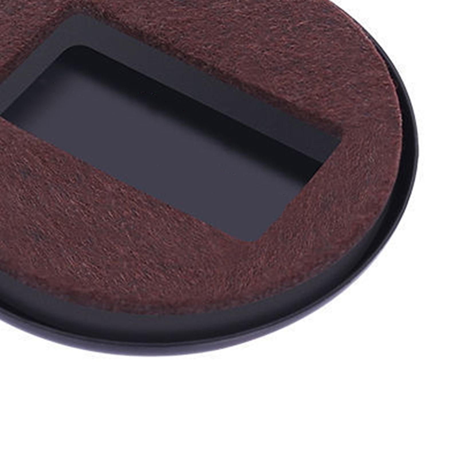 5x Furniture Cups Bed Stoppers Furniture Wheel Stoppers  ABS Black