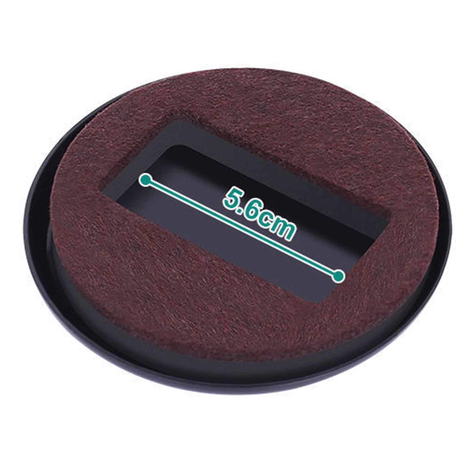 5x Furniture Cups Bed Stoppers Furniture Wheel Stoppers  ABS Black