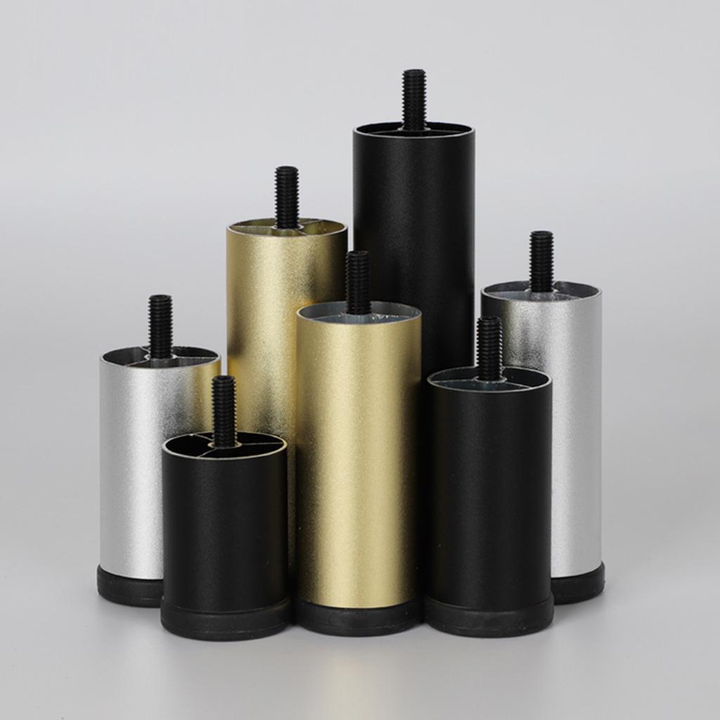4pcs Aluminum Alloy Furniture Legs Sofa Couch Table Cabinet TV Stand Legs Silver 8cm