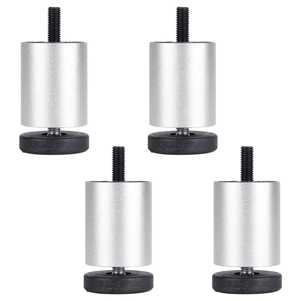4pcs Aluminum Alloy Furniture Legs Sofa Couch Table Cabinet TV Stand Legs Silver 8cm