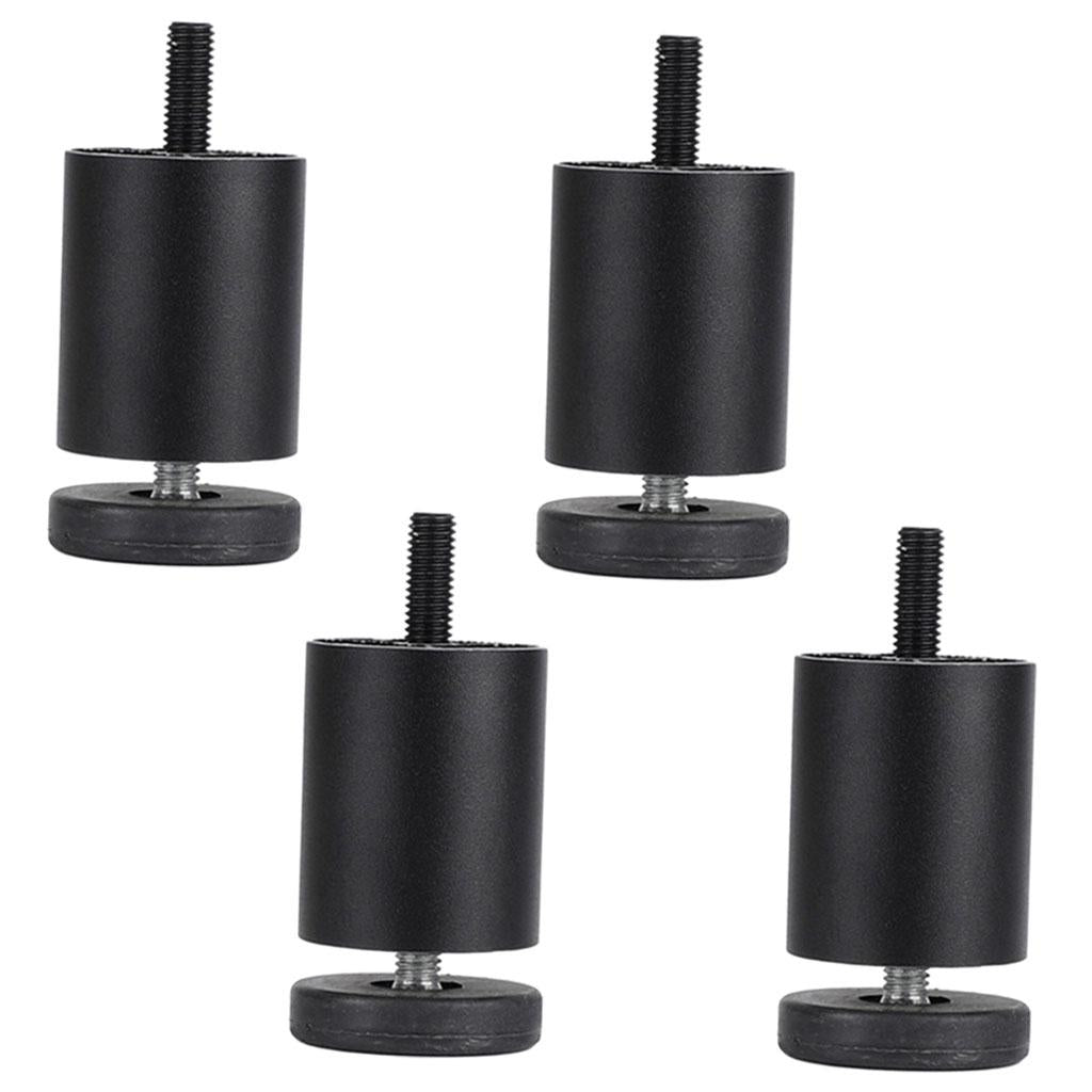 4pcs Aluminum Alloy Furniture Legs Sofa Couch Table Cabinet TV Stand Legs Black 6cm