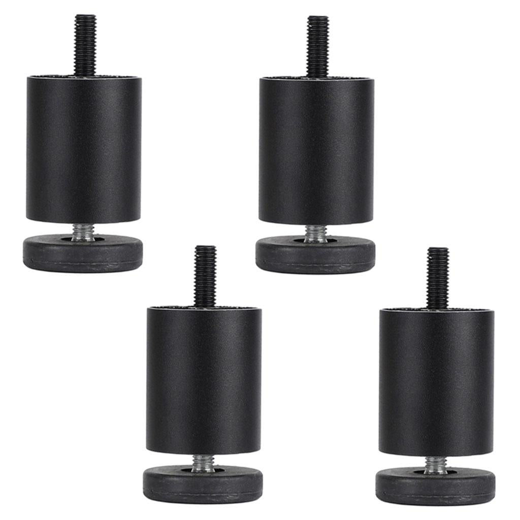4pcs Aluminum Alloy Furniture Legs Sofa Couch Table Cabinet TV Stand Legs Black 6cm