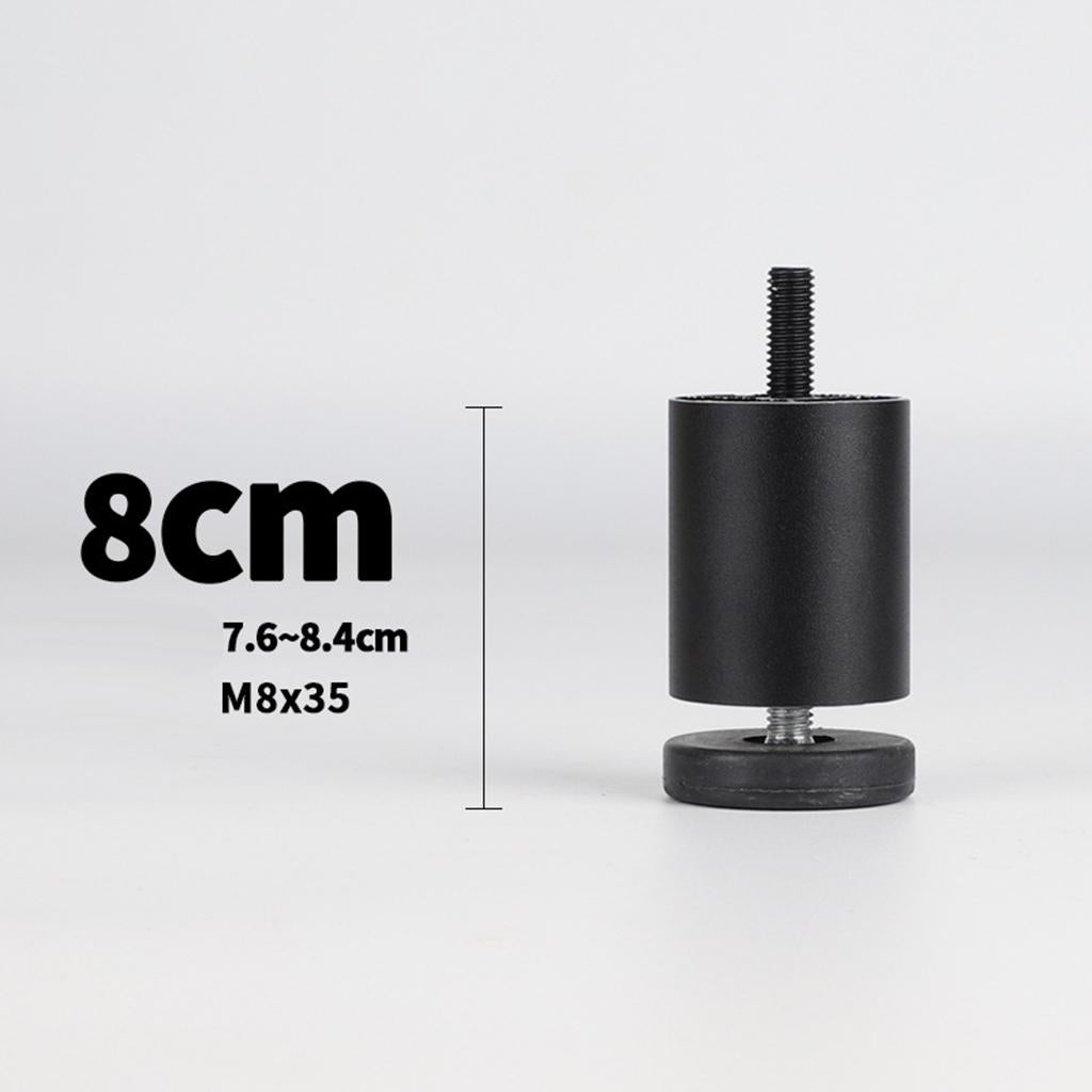 4pcs Aluminum Alloy Furniture Legs Sofa Couch Table Cabinet TV Stand Legs Black  8cm