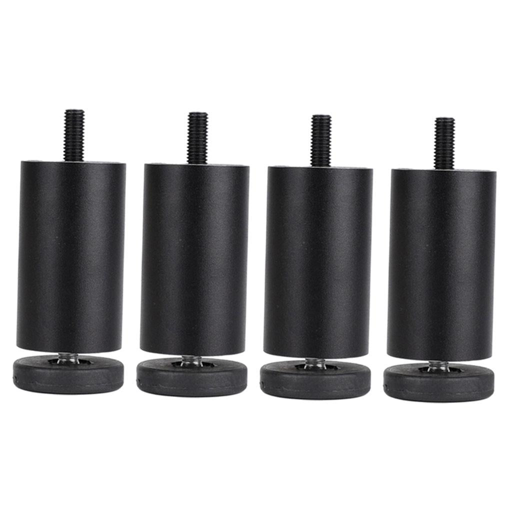 4pcs Aluminum Alloy Furniture Legs Sofa Couch Table Cabinet TV Stand Legs Black 10cm