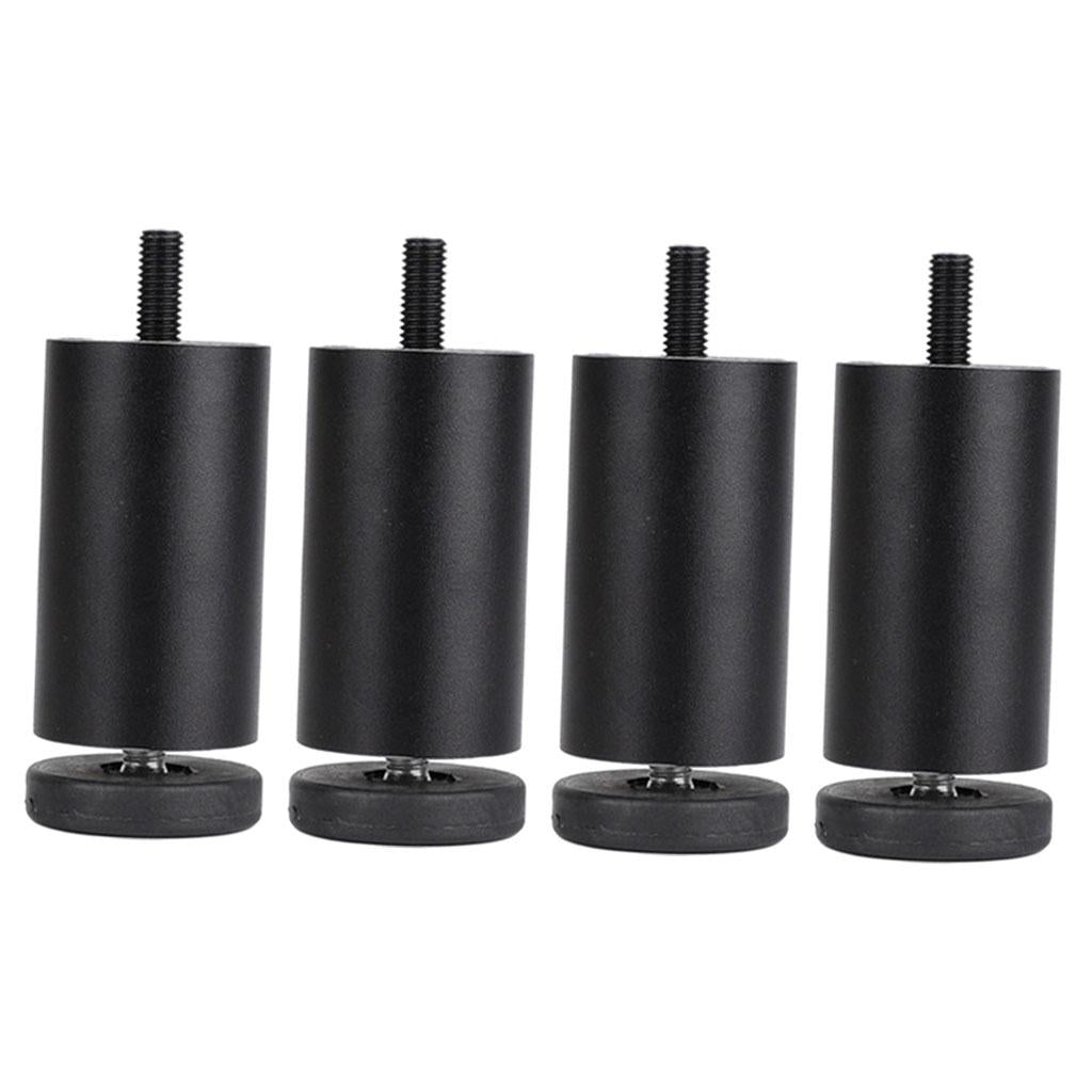 4pcs Aluminum Alloy Furniture Legs Sofa Couch Table Cabinet TV Stand Legs Black 12cm