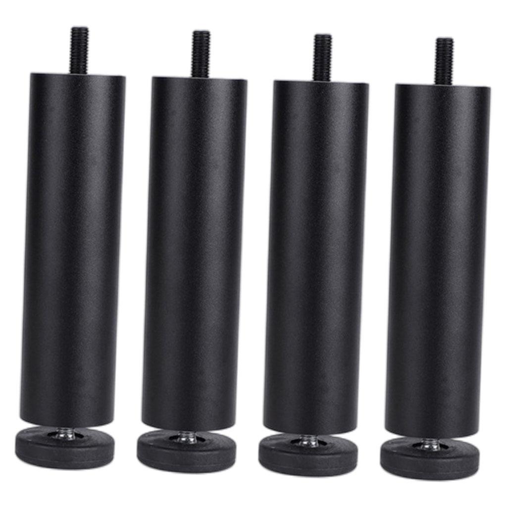 4pcs Aluminum Alloy Furniture Legs Sofa Couch Table Cabinet TV Stand Legs Black 25cm