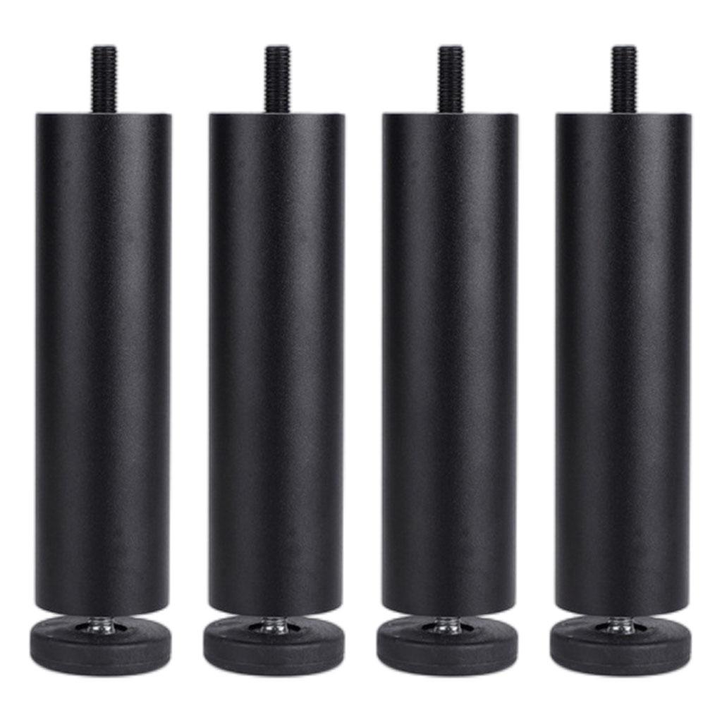 4pcs Aluminum Alloy Furniture Legs Sofa Couch Table Cabinet TV Stand Legs Black 25cm