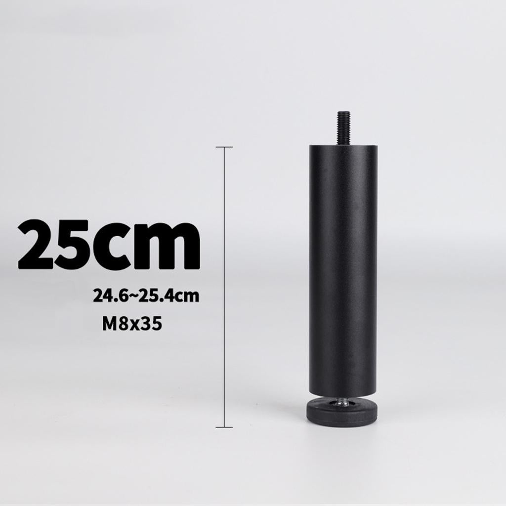 4pcs Aluminum Alloy Furniture Legs Sofa Couch Table Cabinet TV Stand Legs Black 25cm