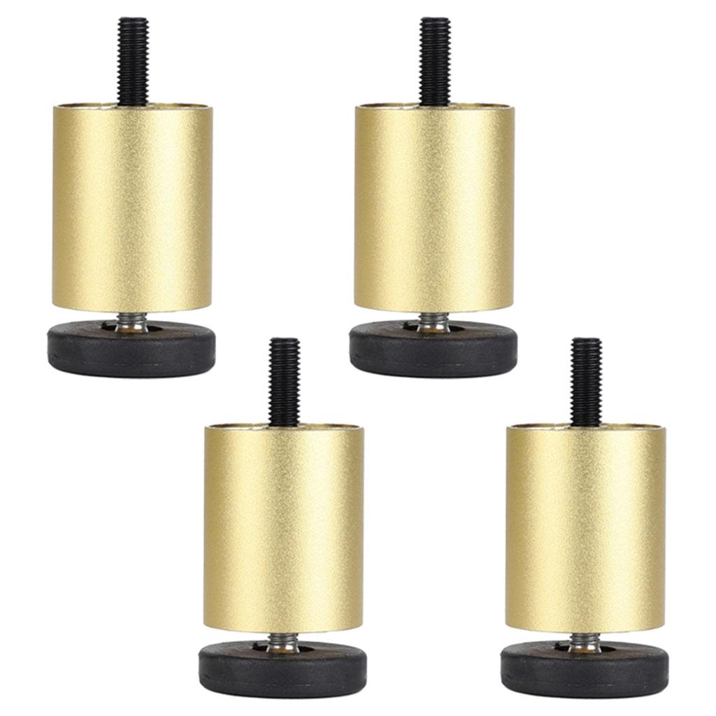 4pcs Aluminum Alloy Furniture Legs Sofa Couch Table Cabinet TV Stand Legs Golden  8cm