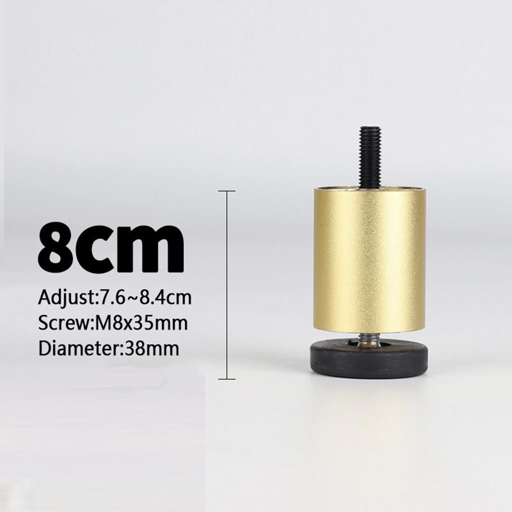4pcs Aluminum Alloy Furniture Legs Sofa Couch Table Cabinet TV Stand Legs Golden  8cm