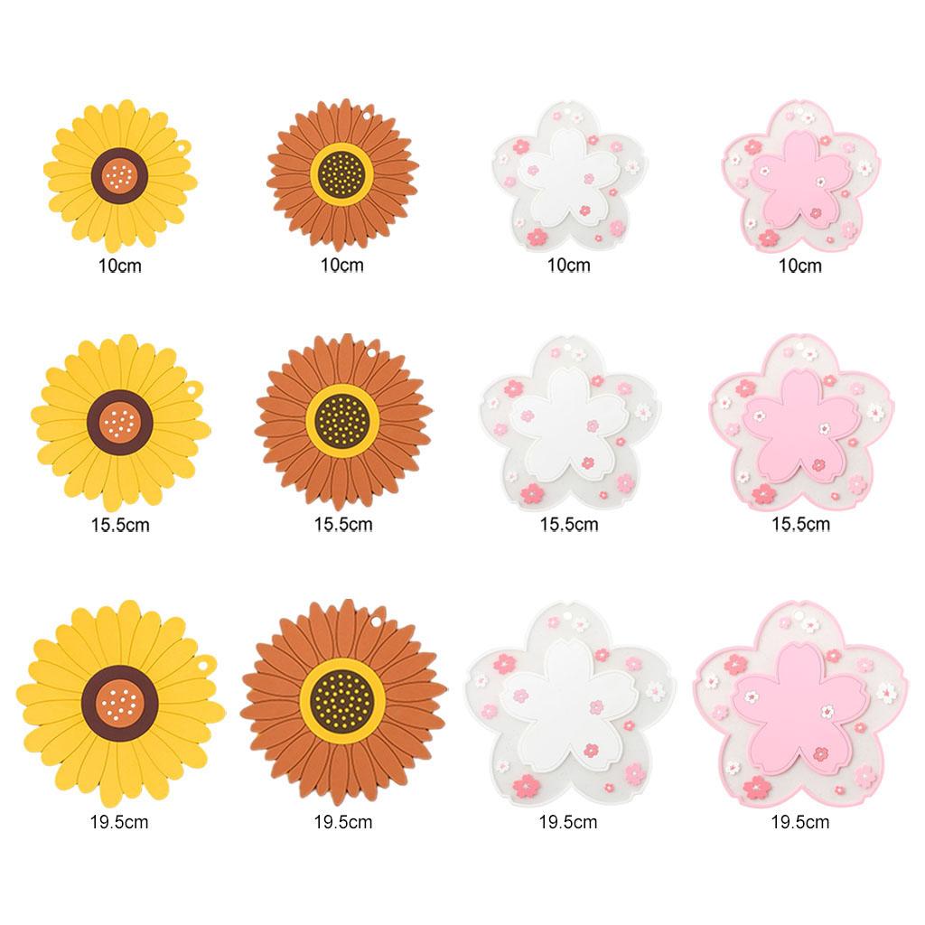 Durable Multi-Use Plastic Trivet Mat Cup Mat for Home Restaurant Office White 10cm