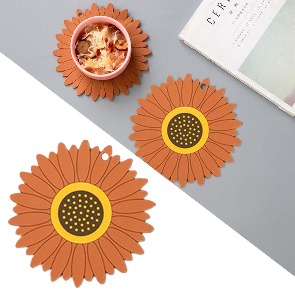 Durable Multi-Use Plastic Trivet Mat Cup Mat for Home Restaurant Office Brown 10cm