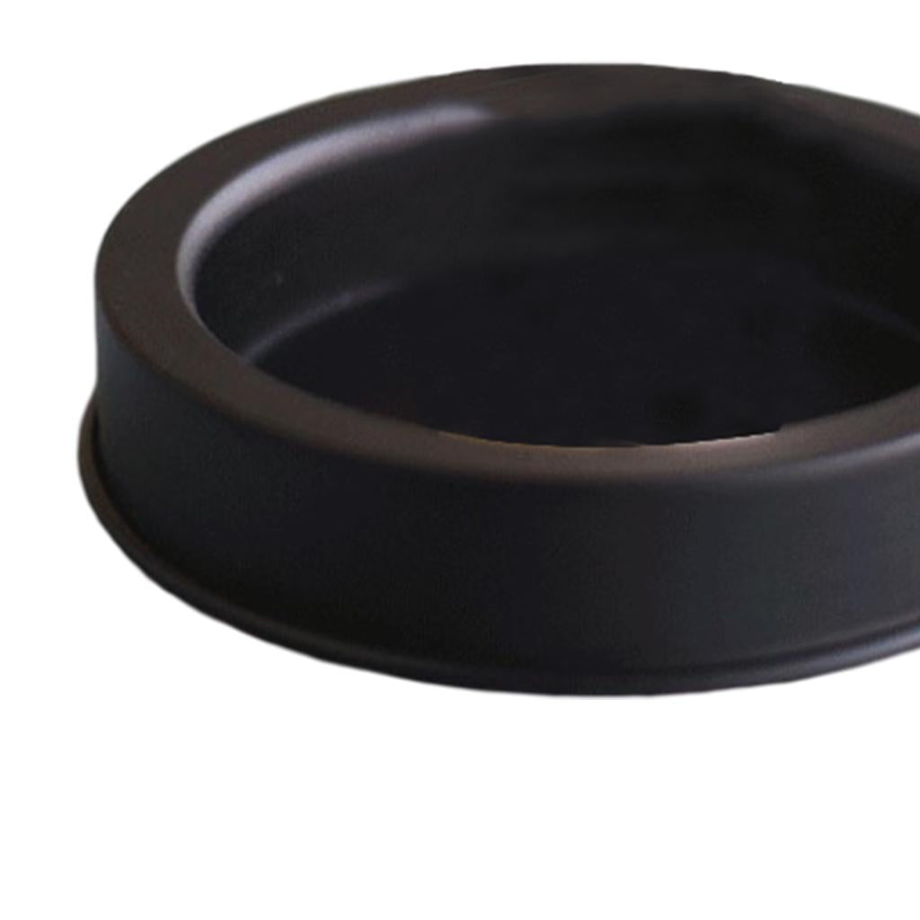 Candlestick Holder Candle Holder Plate Home Church Dining Decor Black S