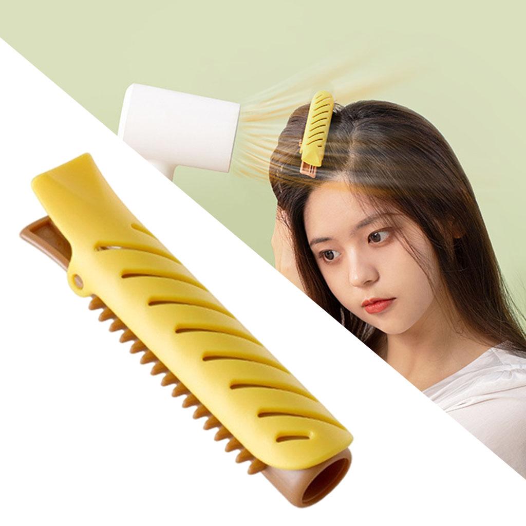Volumizing Hair Clip Curler Wave Hair Pin Clip Short Long Hair Tool Yellow