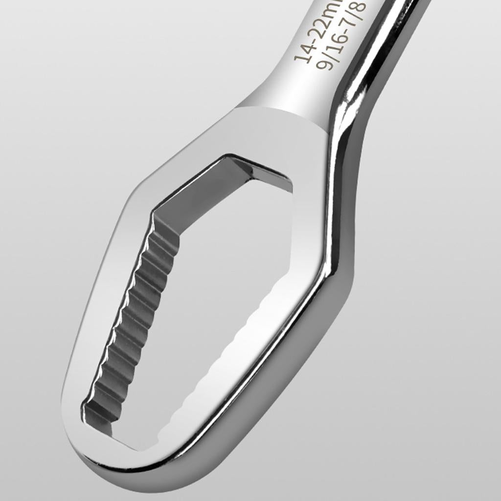 Adjustable Wrench Spanner DIY Machine Auto Bicycle Motorcycle Car Repair silver