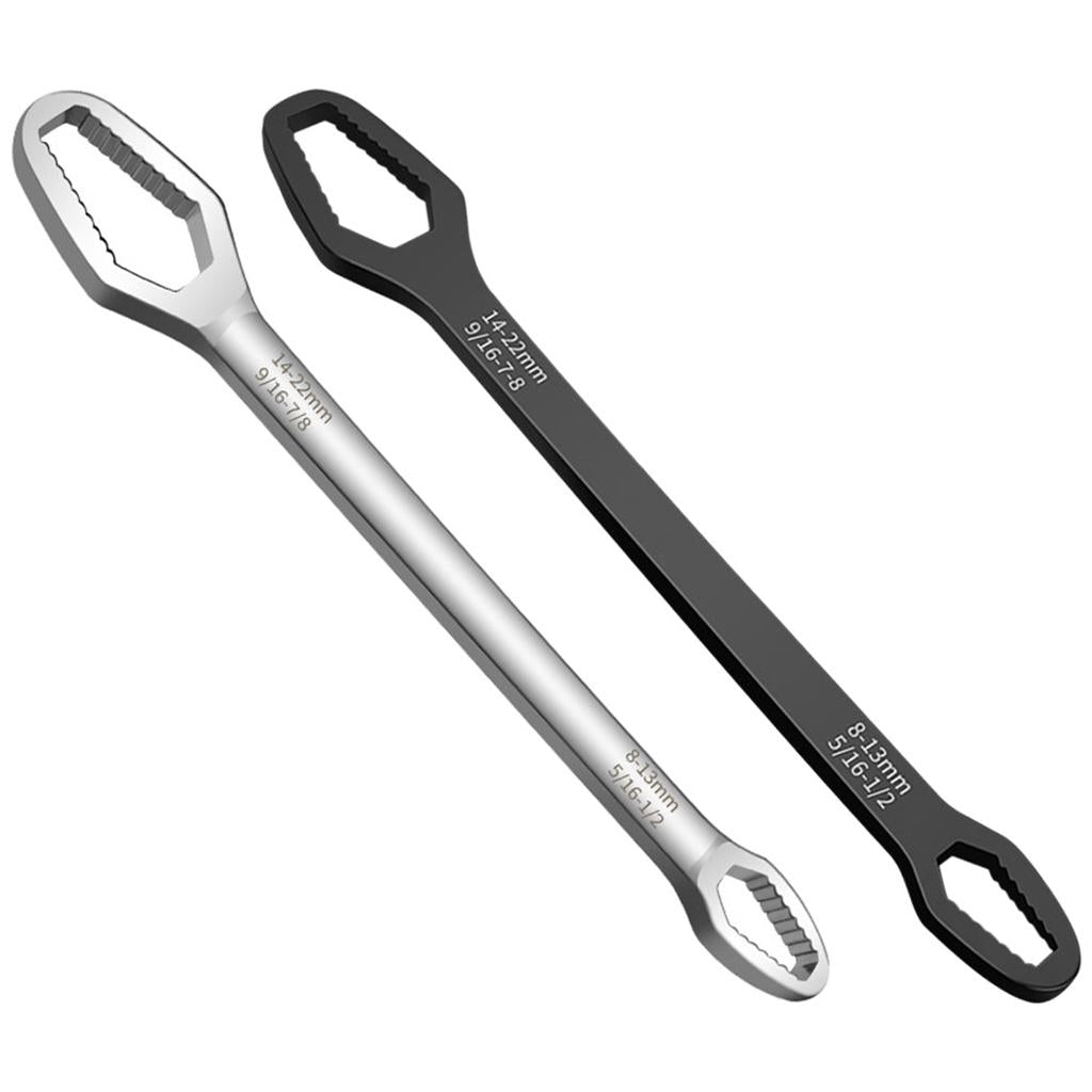 Adjustable Wrench Spanner DIY Machine Auto Bicycle Motorcycle Car Repair silver
