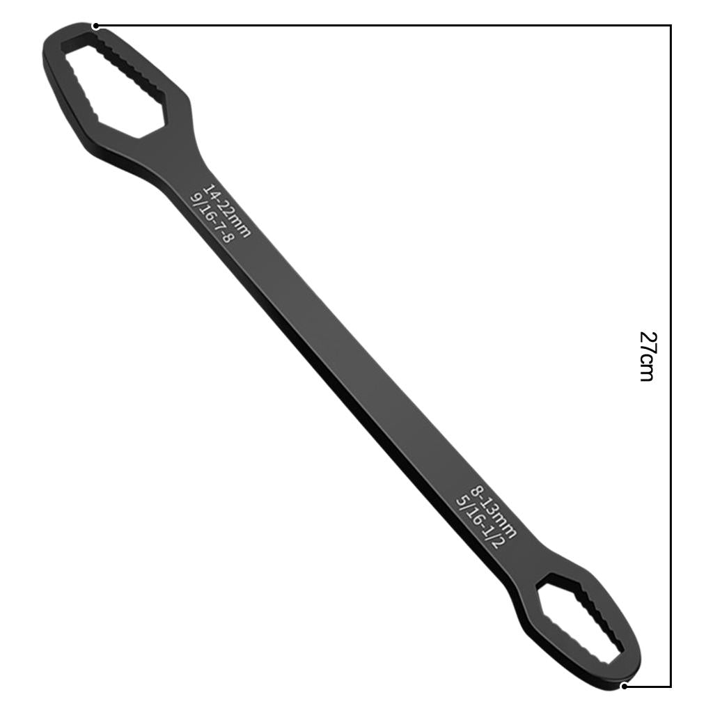 Adjustable Wrench Spanner DIY Machine Auto Bicycle Motorcycle Car Repair black