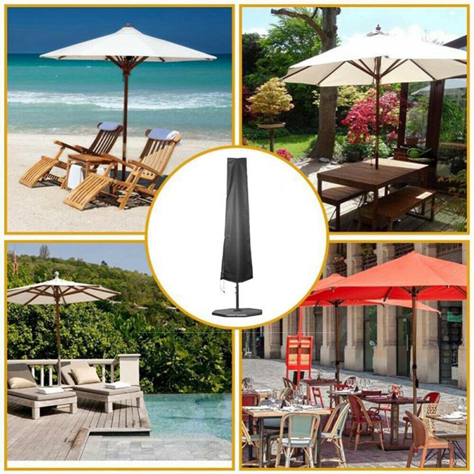 Patio Umbrella Cover Oxford Cloth Parasol Cover Rain Wind Dust  190x50x30cm