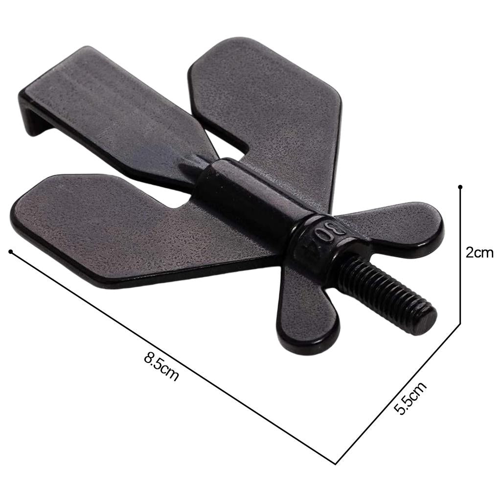 Stainless Steel Small Portable Door Lock Security Bedroom Safety Lock Black