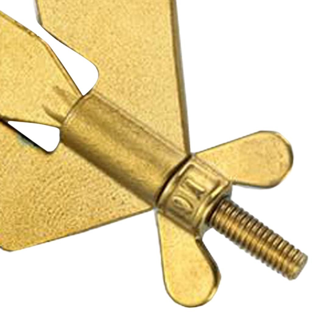 Stainless Steel Small Portable Door Lock Security Bedroom Safety Lock Gold