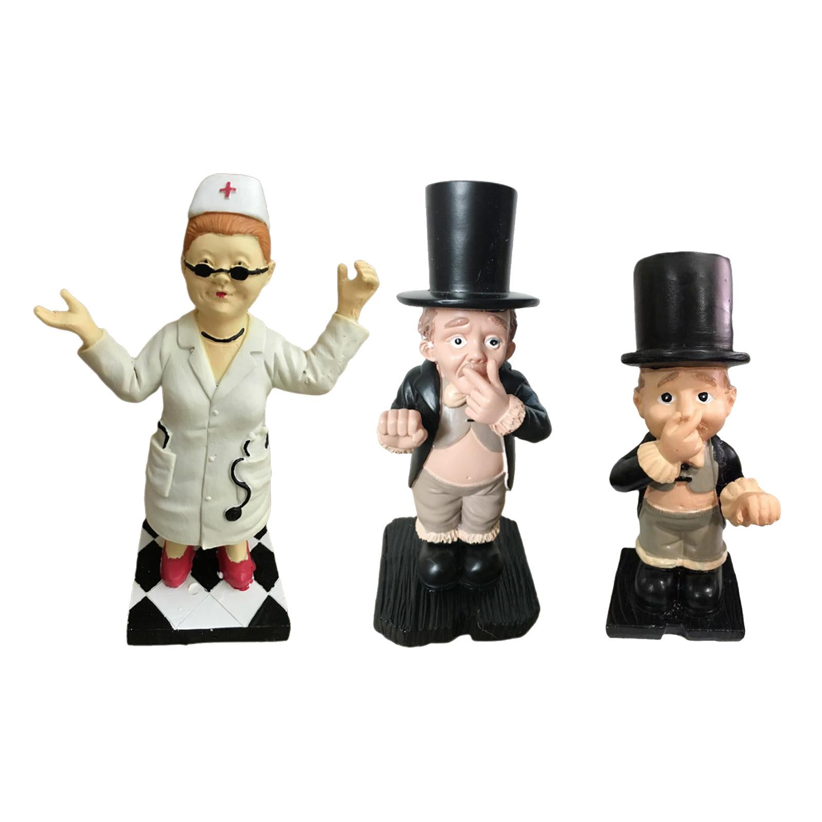 Resin Butler Shape Ornament Garden Statues Outdoor Yard Ornament Decor 20x8x8cm A