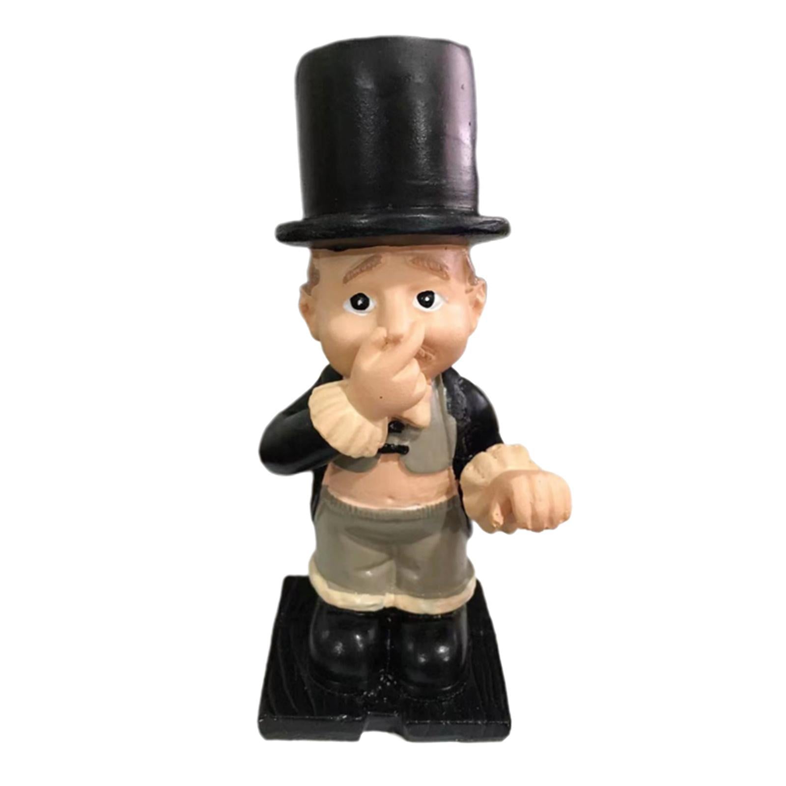 Resin Butler Shape Ornament Garden Statues Outdoor Yard Ornament Decor 12x5x5cm